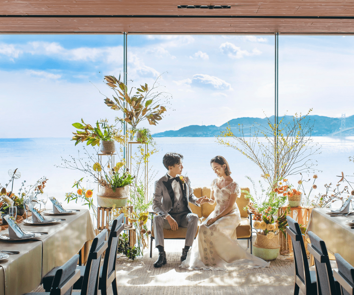 ホテルセトレ神戸・舞子で海辺の1棟貸切のプライベート空間でおもてなし｜レトロ婚
