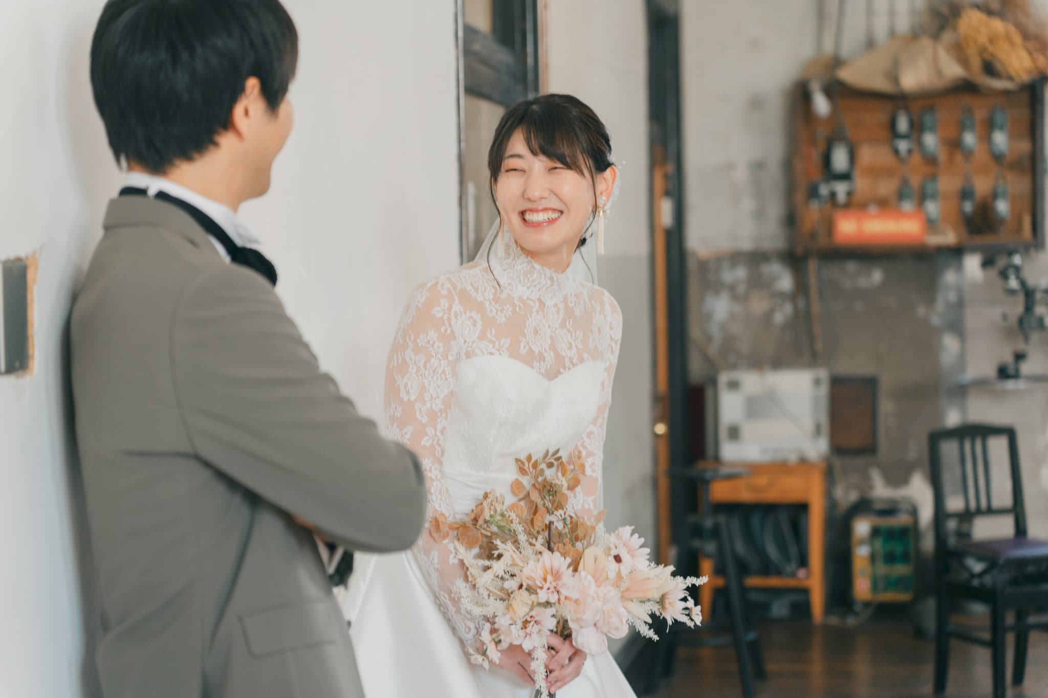 大阪堺市のレトロ建築「スピニングミル SPinniNG MiLL」の結婚式レポート_フォトウエディング｜レトロ婚プロデュース